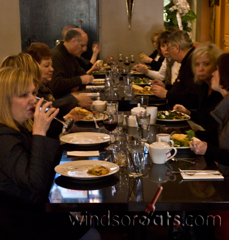 A majority of our Wine Express guests enjoyed lunch at Mephisto's Grill in Kingsville, Ontario