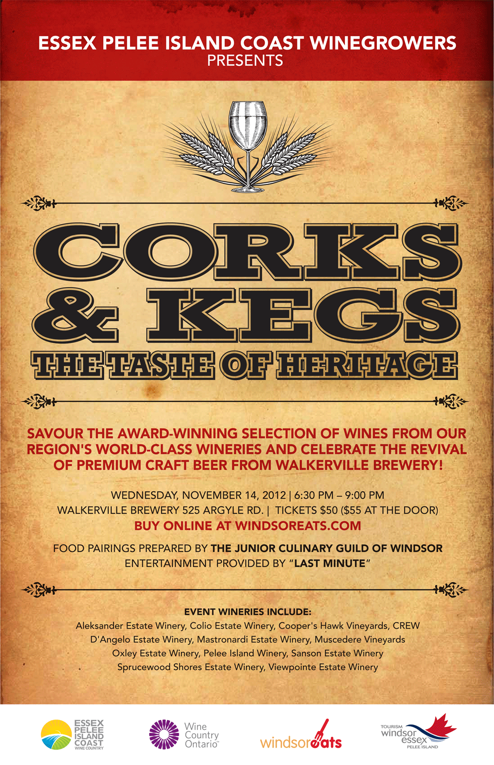 Corks & Kegs tasting event