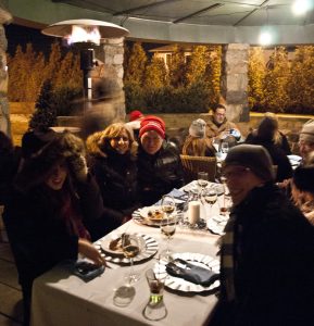 The Winter Wonderland outdoor dinner hosted by Mettawas Station