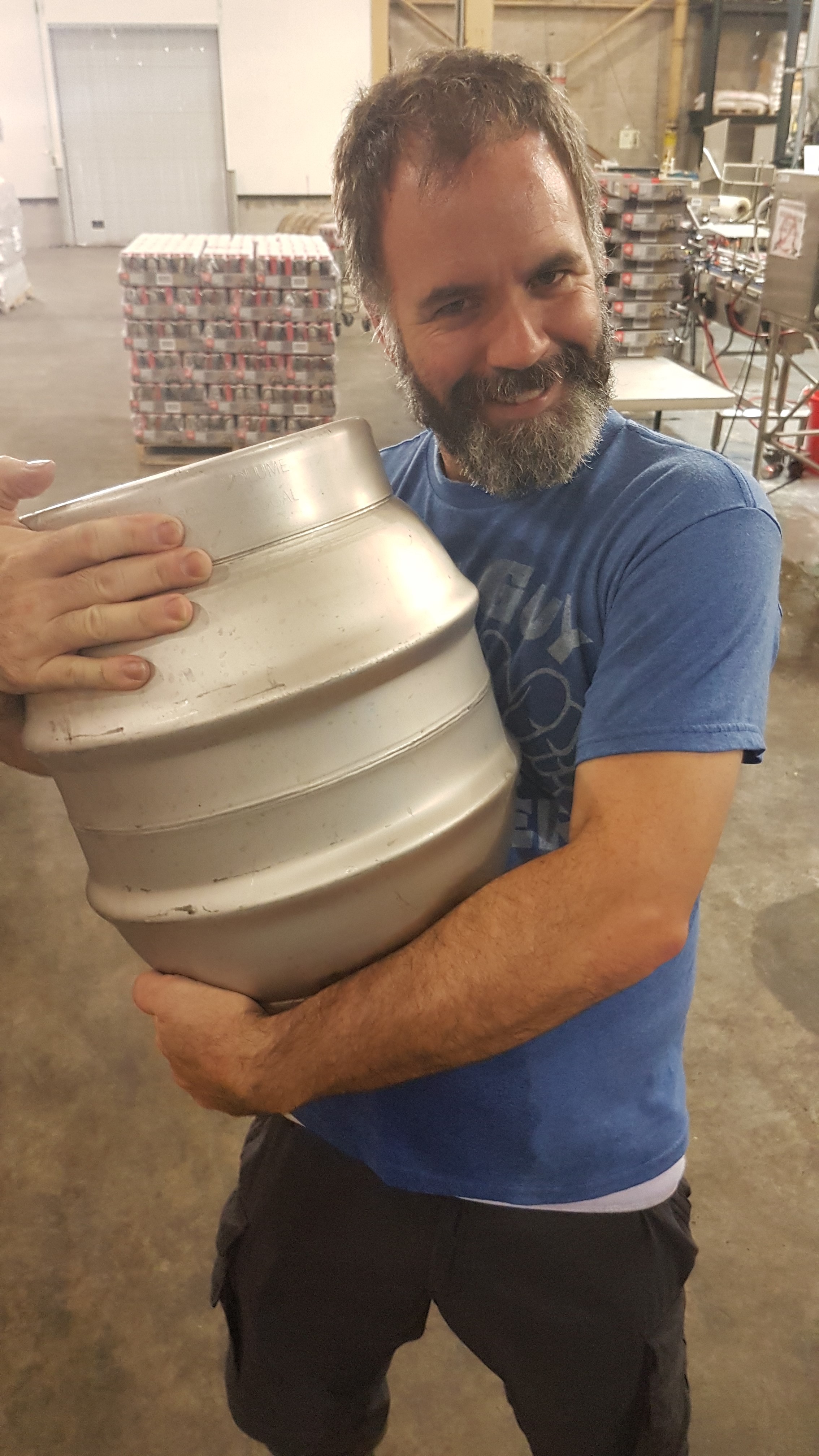 Walkerville Brewery's Michael Beaudoin, tried his hardest to hang out to his secret casks.