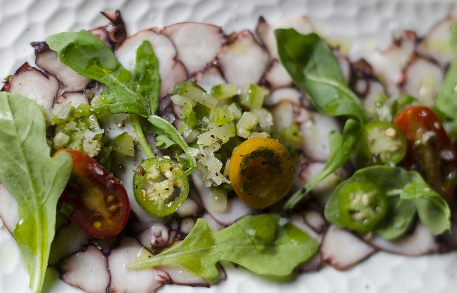 Is this the first time we have had octopus carpaccio in the city?