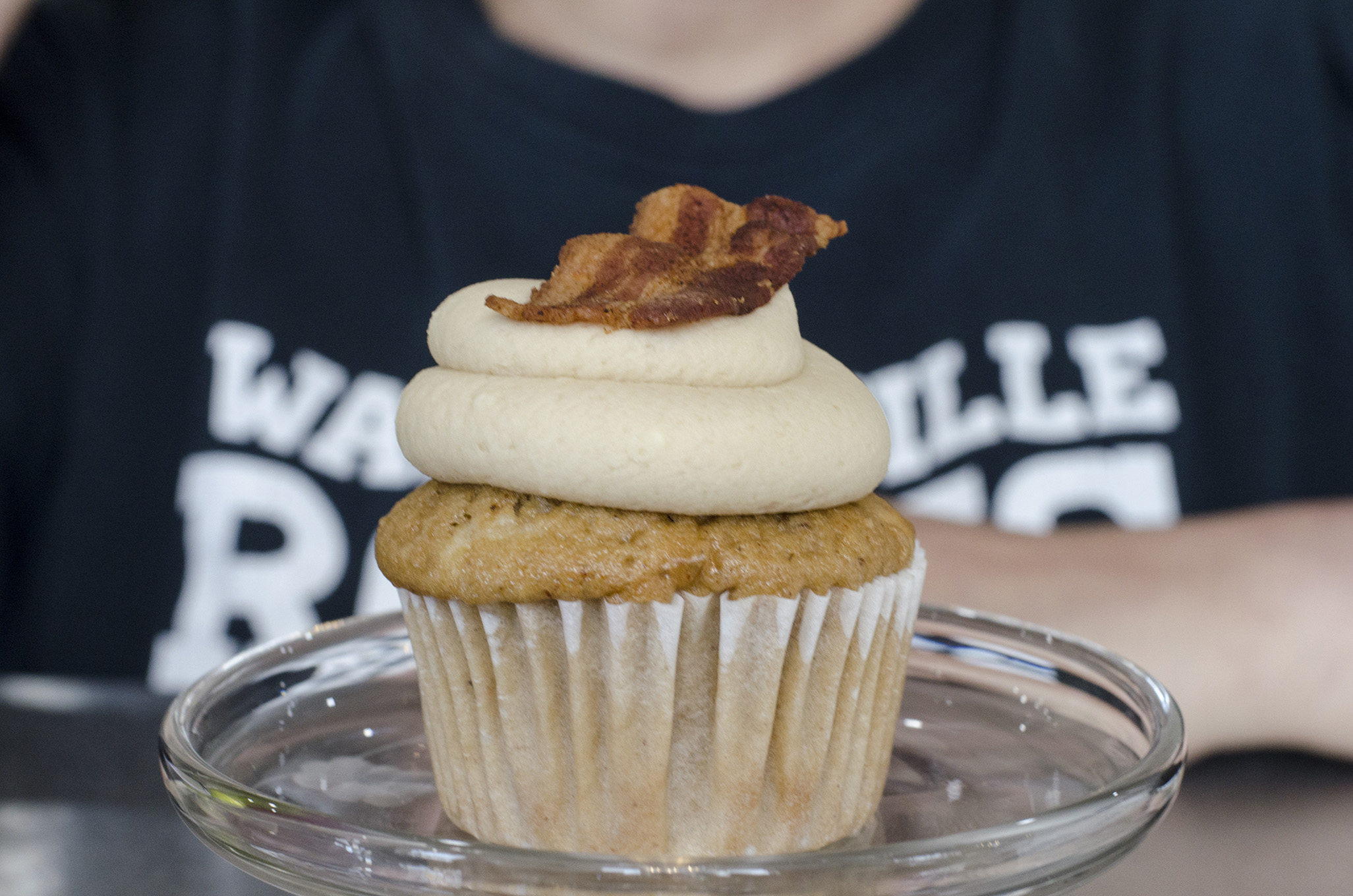 Canadian Maple Bacon cupcake from Klueless Cupcakes in Walkerville.