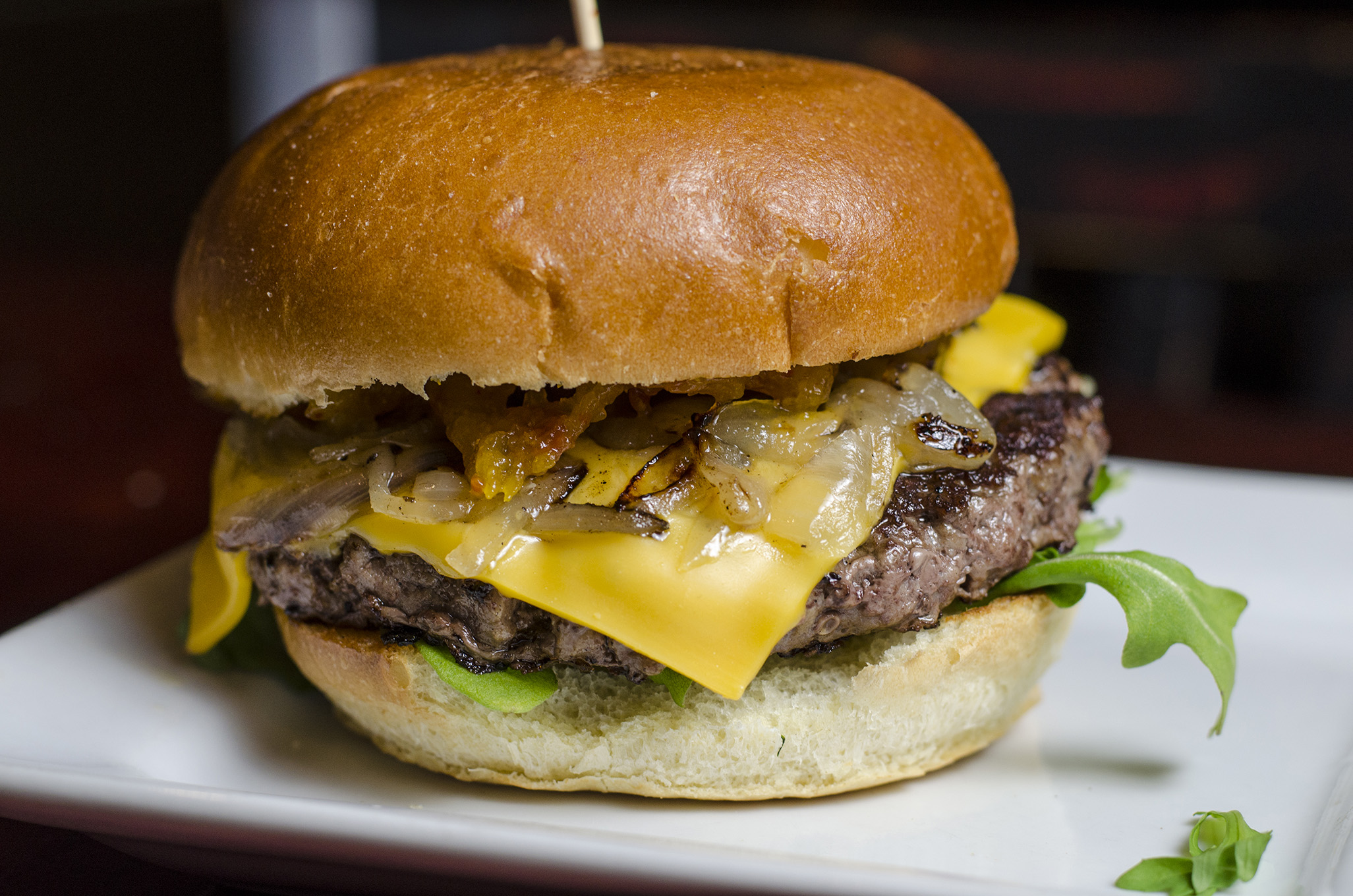The Burger from Snackbar-B-Q in Windsor, Ontario.