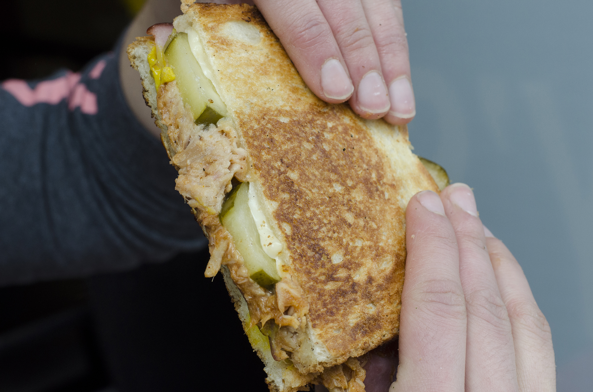 The Cuban grilled cheese sandwich from Toasty's in downtown Windsor, Ontario.
