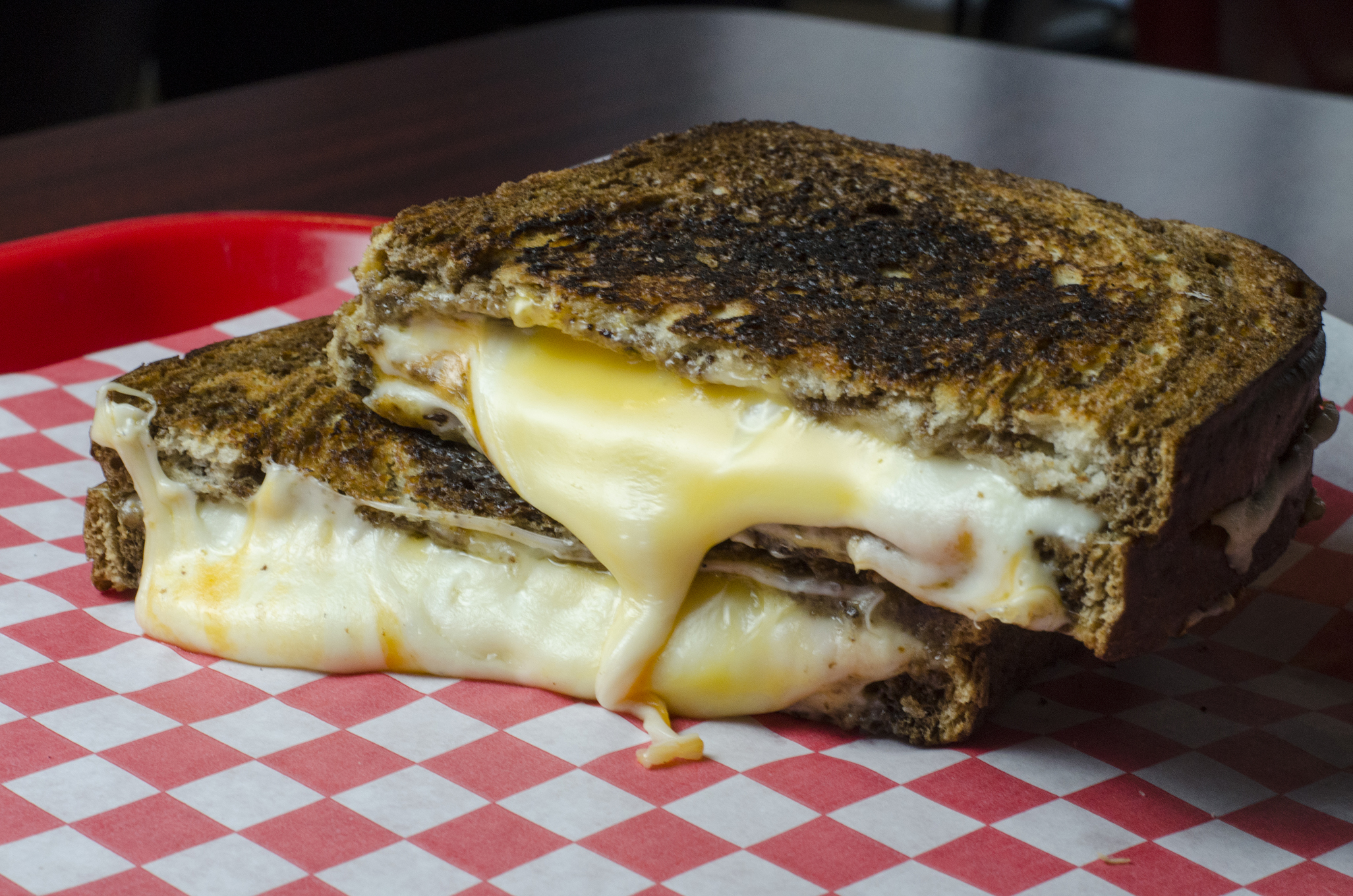 The Original grilled cheese sandwich from Toasty's in downtown Windsor, Ontario.