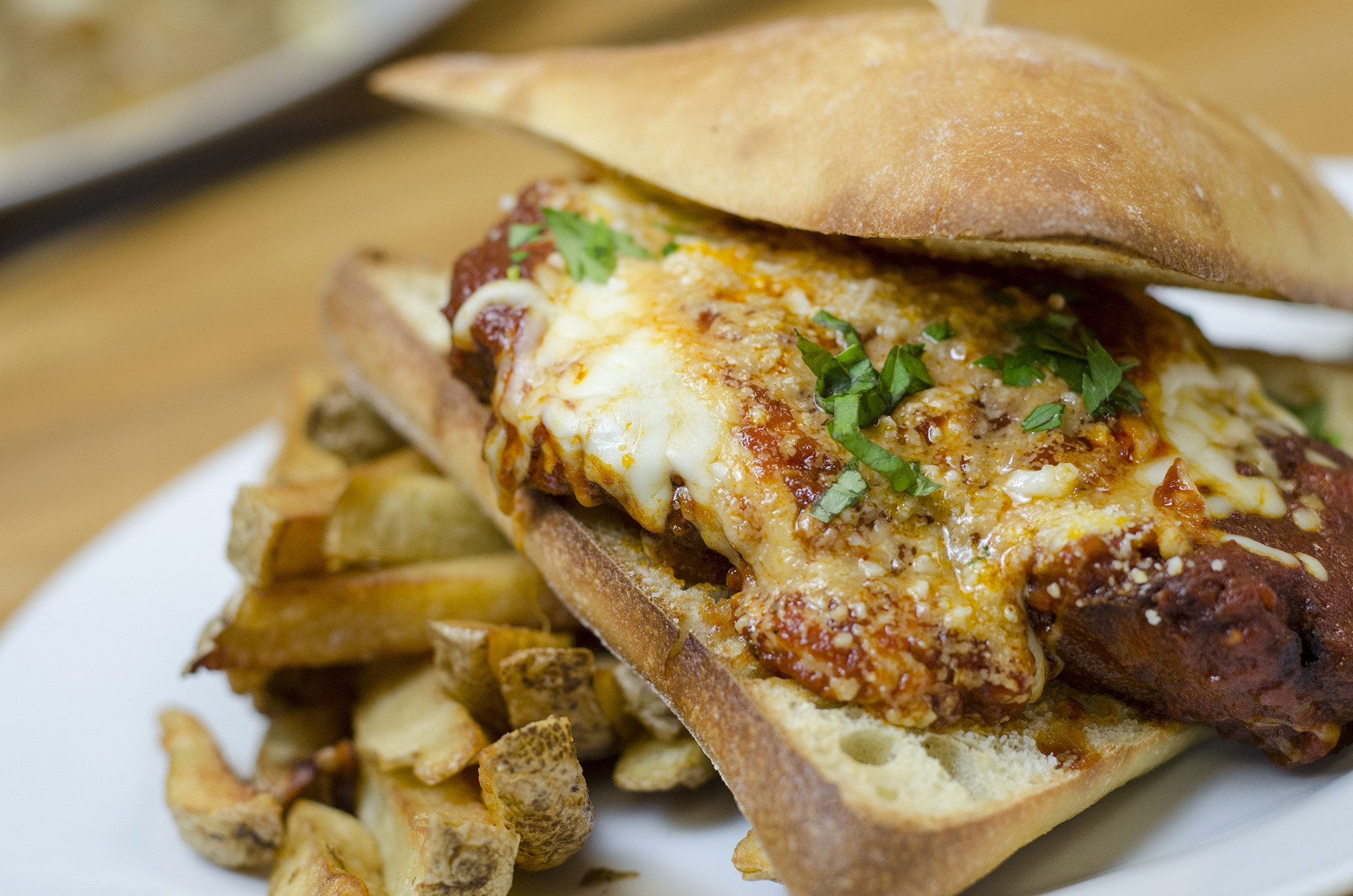 Chicken Parm Sandwich from Road Chef in Windsor, Ontario.