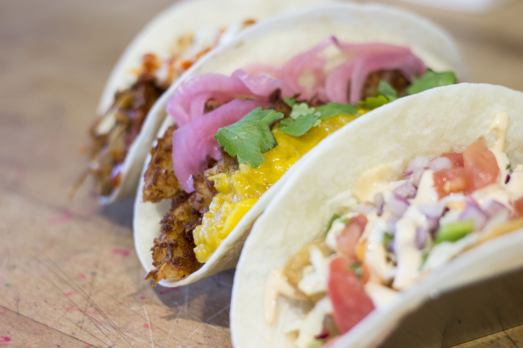 Tacos from Walkerville Eatery in Windsor, Ontario.