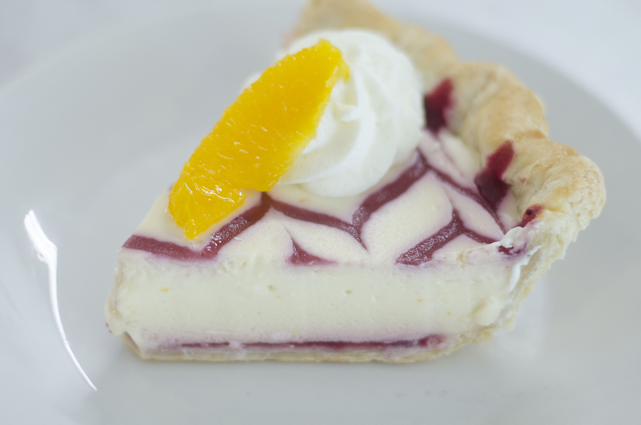 Cranberry Orange Cheesecake from Riverside Pie Cafe in Windsor, Ontario.