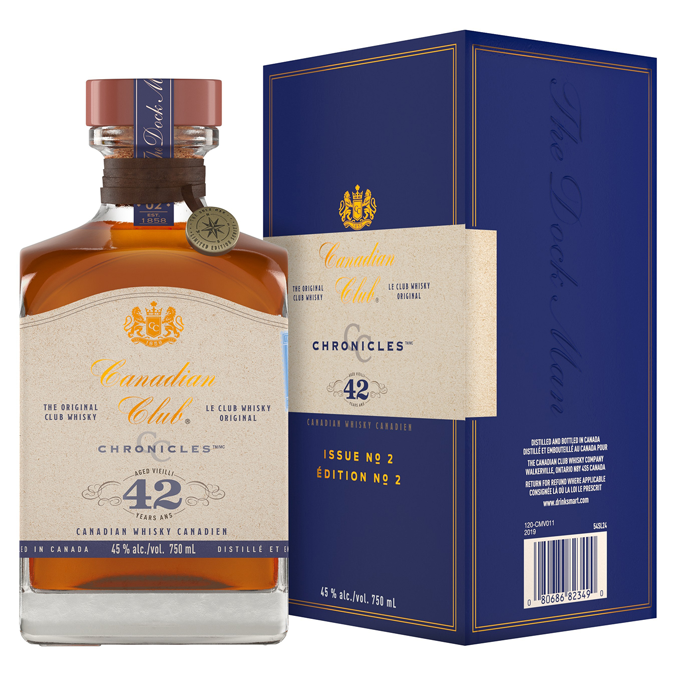 Canadian Club 42 Year Old whisky.