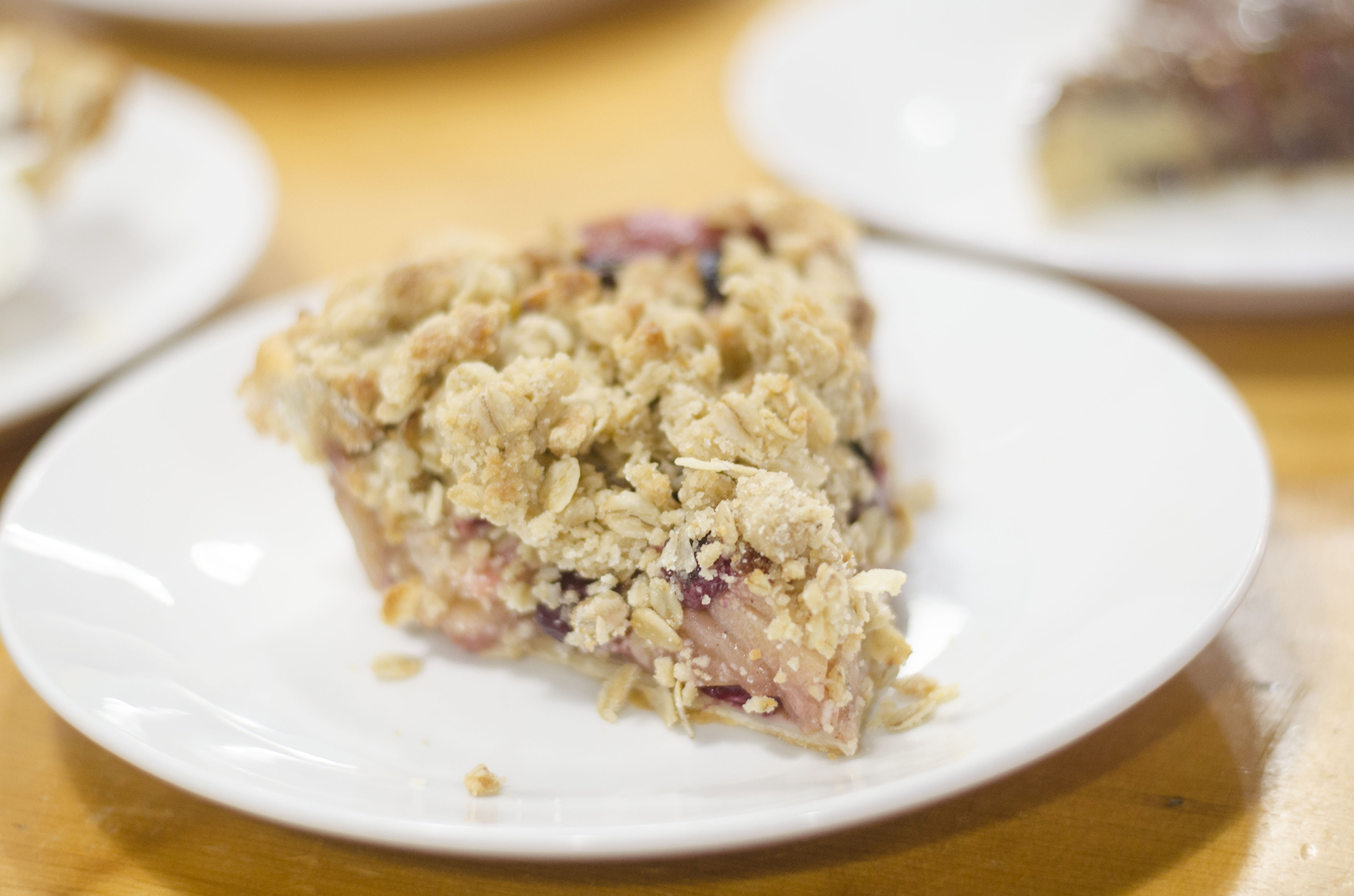 Apple Cranberry Crumble pie from Riverside Pie Cafe in Windsor, Ontario.