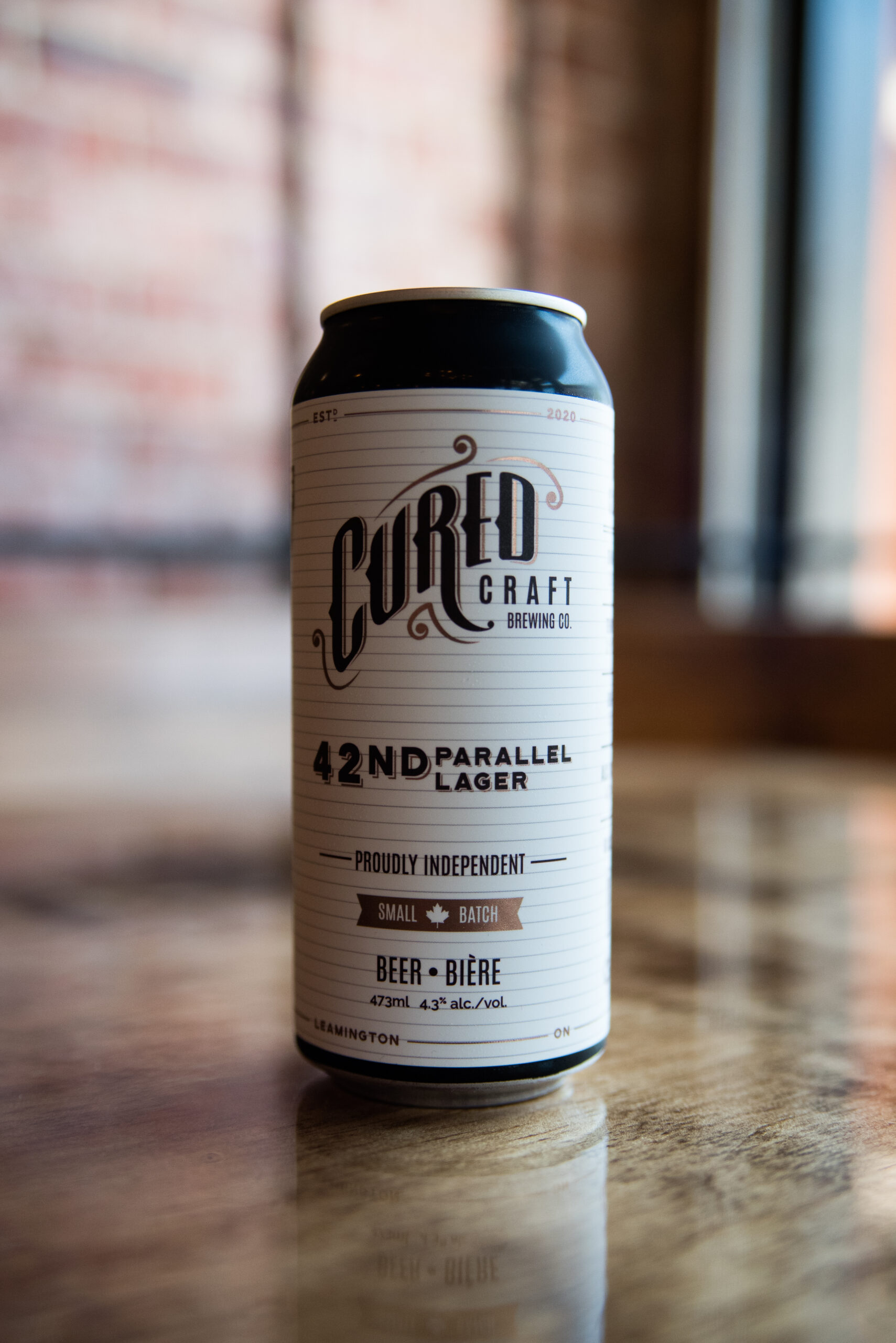 42nd Parallel Lager from Cured Craft Brewing Co. in Leamington, Ontario.