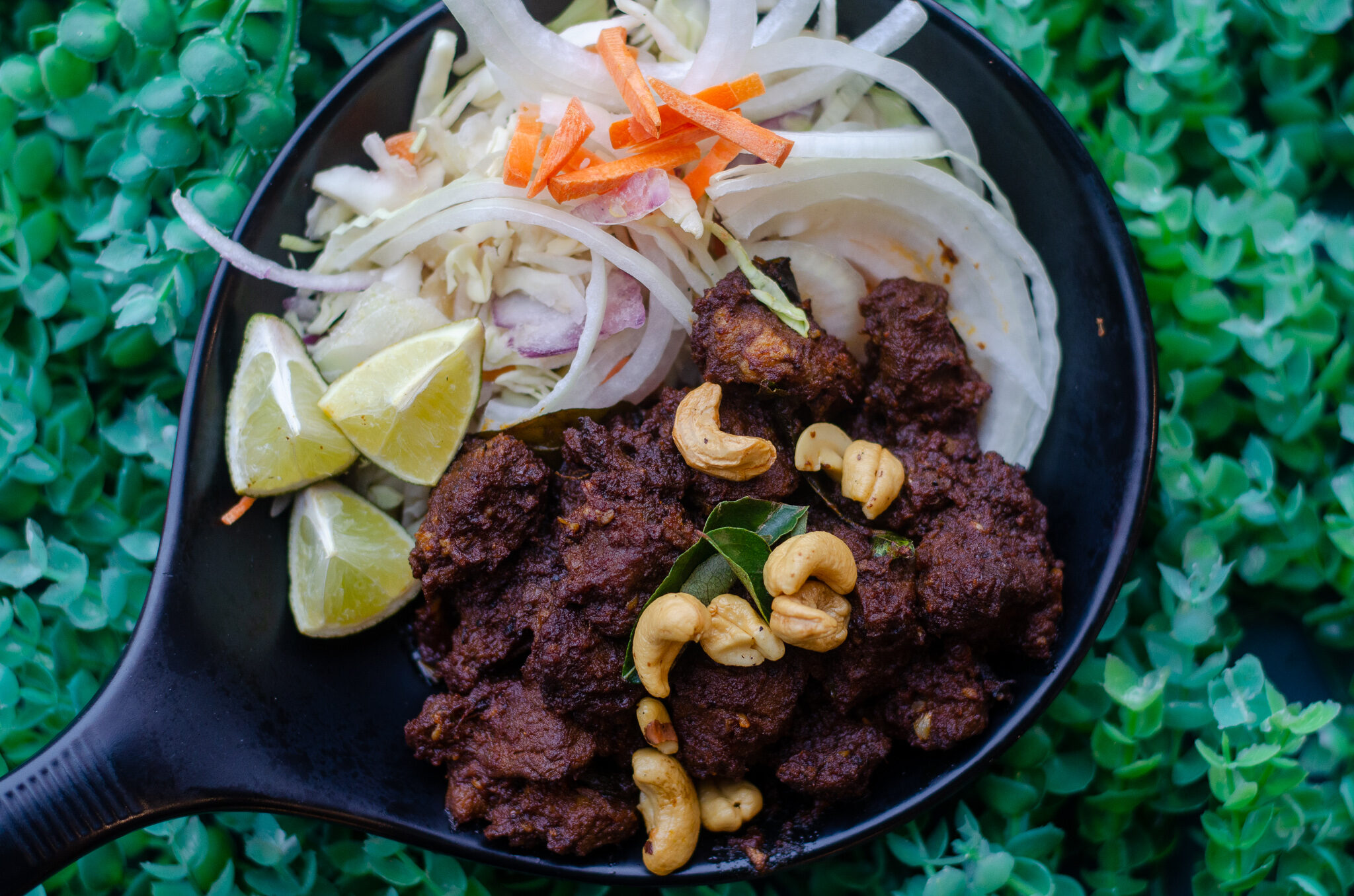 Mutton Pepper Fry from India Paradise in Windsor, Ontario.