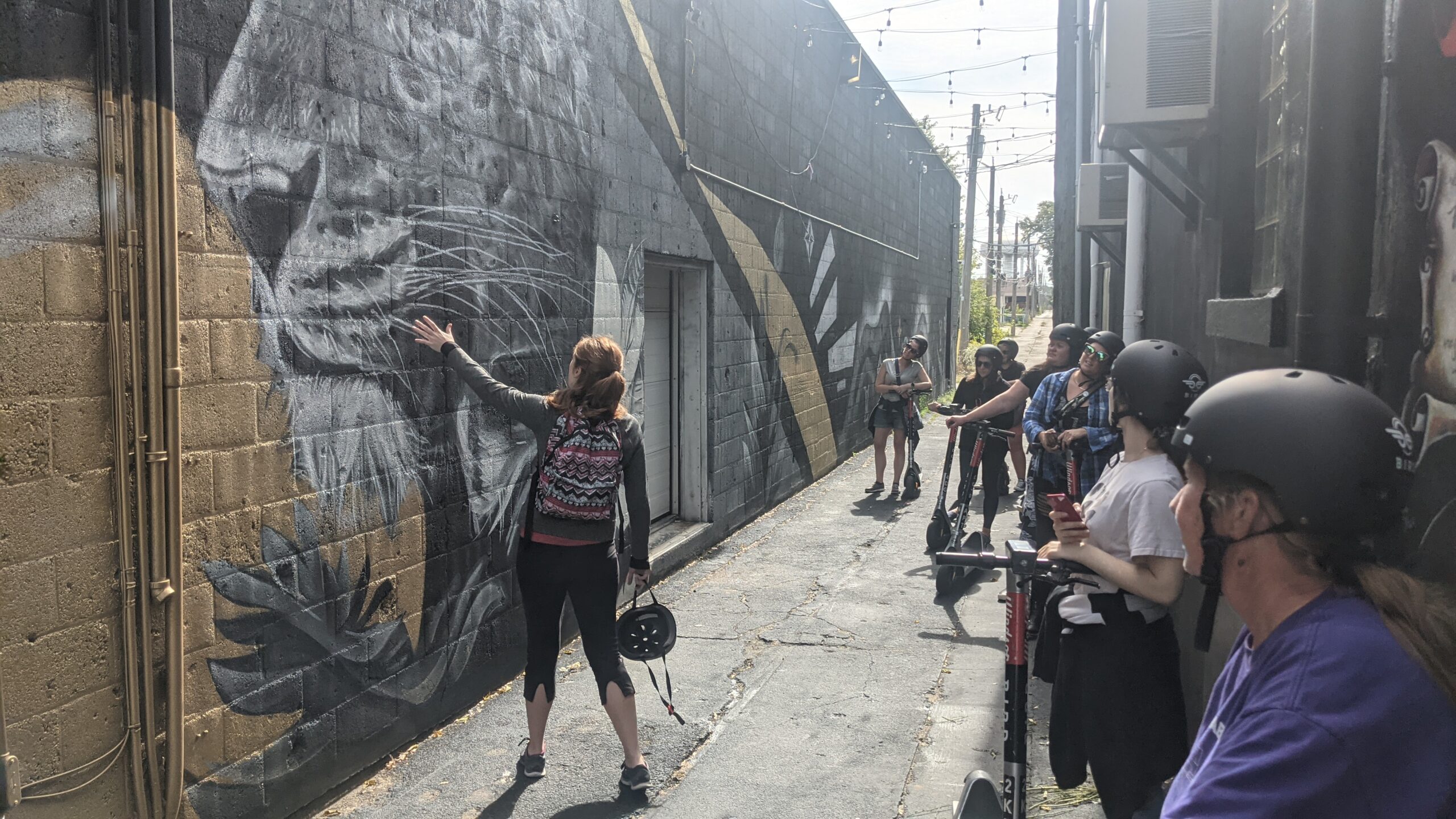 The city's most Instagrammable tour, the Windsor Graffiti Scooter Tour in Windsor, Ontario.
